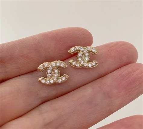 chanel earring one side|real real chanel earrings.